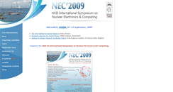 Desktop Screenshot of nec2009.jinr.ru