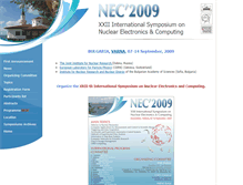 Tablet Screenshot of nec2009.jinr.ru