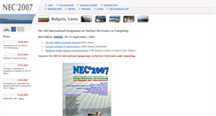 Desktop Screenshot of nec2007.jinr.ru