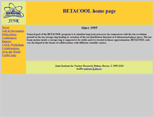 Tablet Screenshot of betacool.jinr.ru